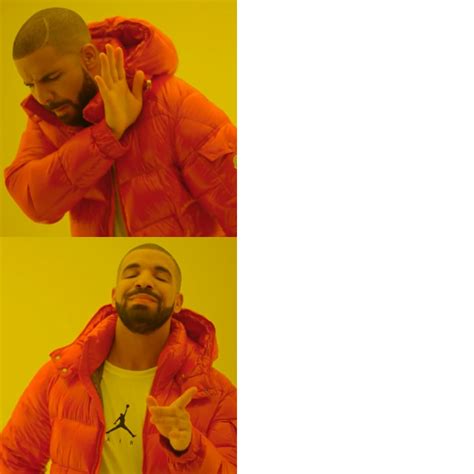 hotline bling meme template